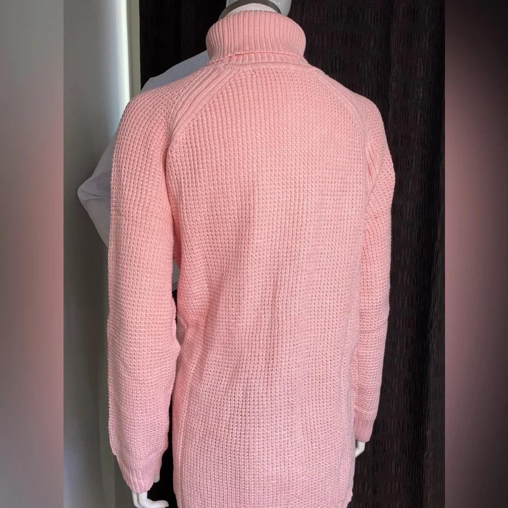 WOMEN WITHIN Pink Turtleneck Sweater, Large 18/20